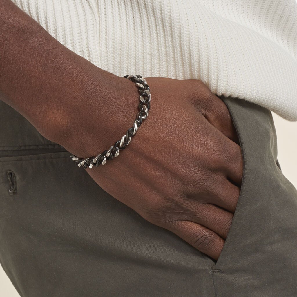 Bracelet Brendano Acier Bicolore - Bracelets chaîne Homme | Histoire d’Or