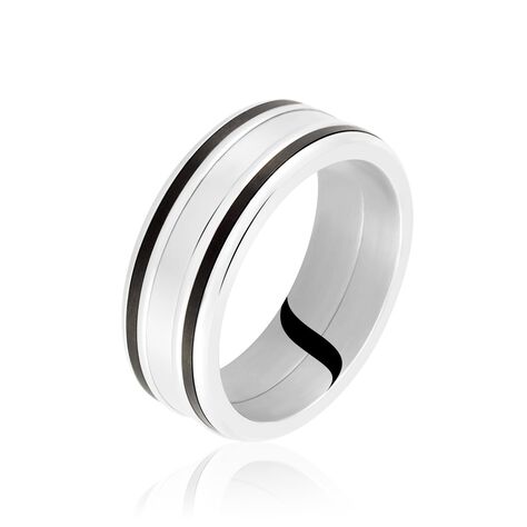 Bague Margalith Acier Blanc - Bagues fantaisie Homme | Histoire d’Or
