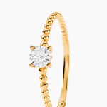 Bague Desdemona Or Jaune Oxyde De Zirconium - Bagues solitaires Femme | Histoire d&rsquo;Or