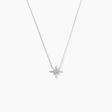 Collier Aveline Or Blanc Diamant - Colliers Femme | Histoire d&rsquo;Or