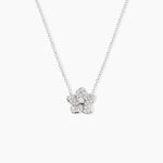Collier Sephine Argent Blanc Oxyde De Zirconium - Colliers fantaisie Femme | Histoire d&rsquo;Or