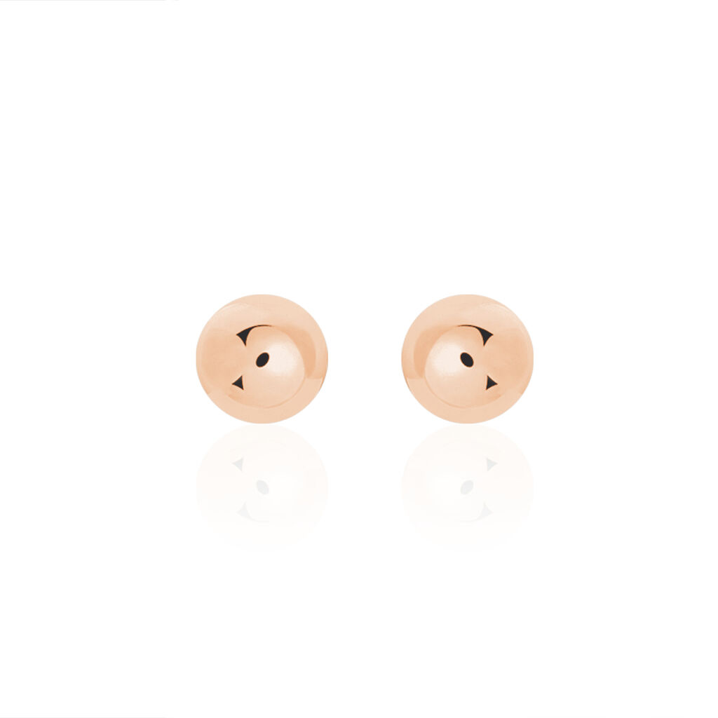 Boucles D'oreilles Puces Virgie Argent Rose - Boucles d'oreilles fantaisie Femme | Histoire d’Or