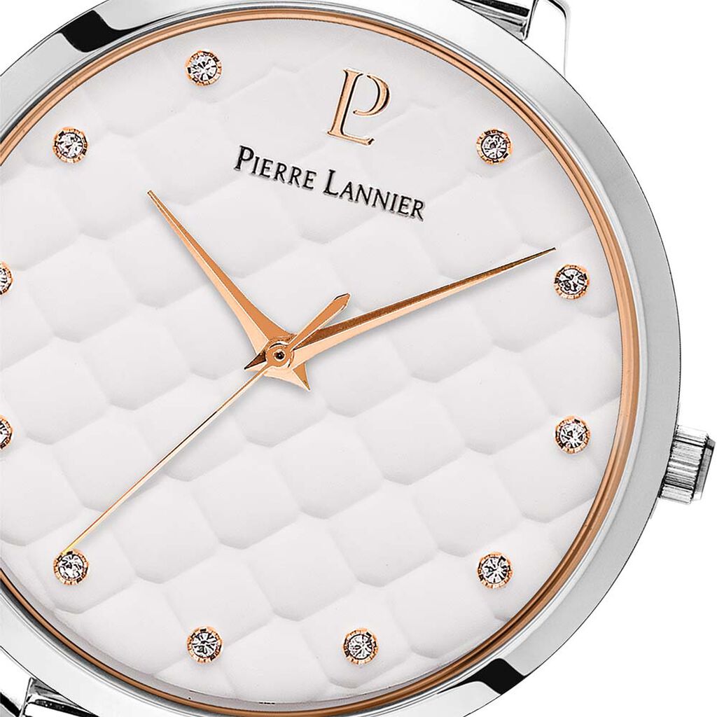 Montre Pierre Lannier Grace Blanc - Montres Femme | Histoire d&rsquo;Or