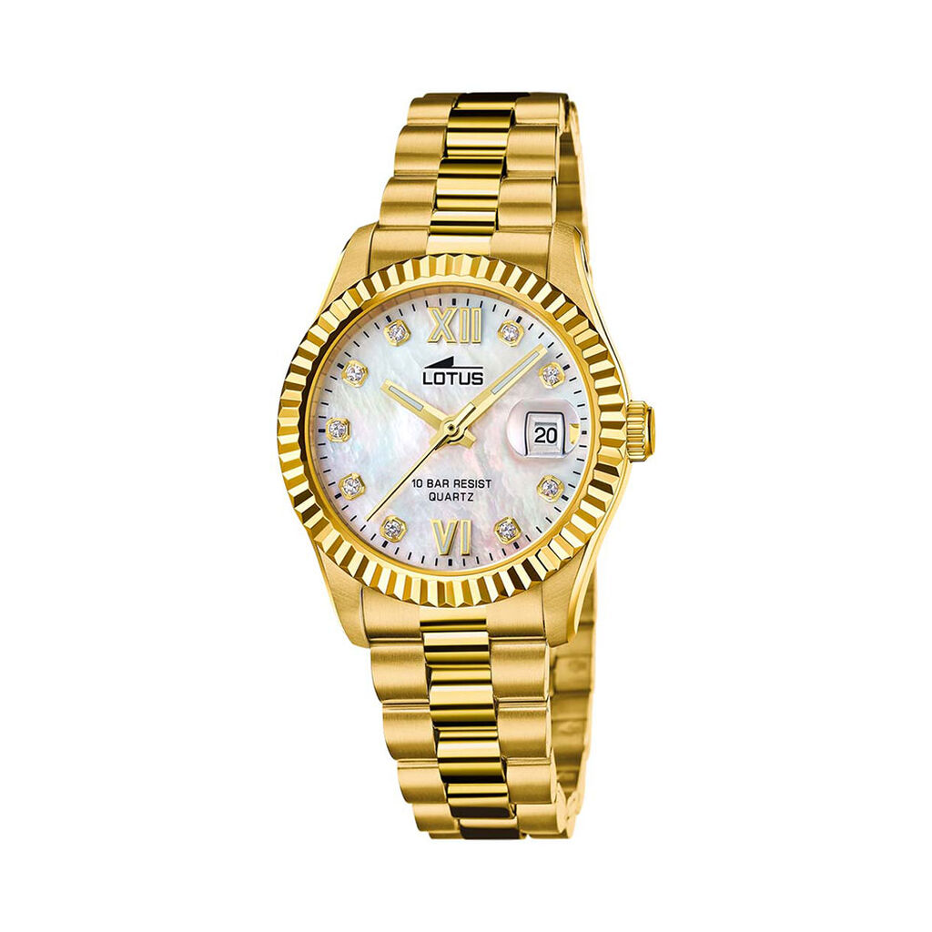 Montre Lotus Freedom Collection Nacre Blanche - Montres Femme | Histoire d’Or