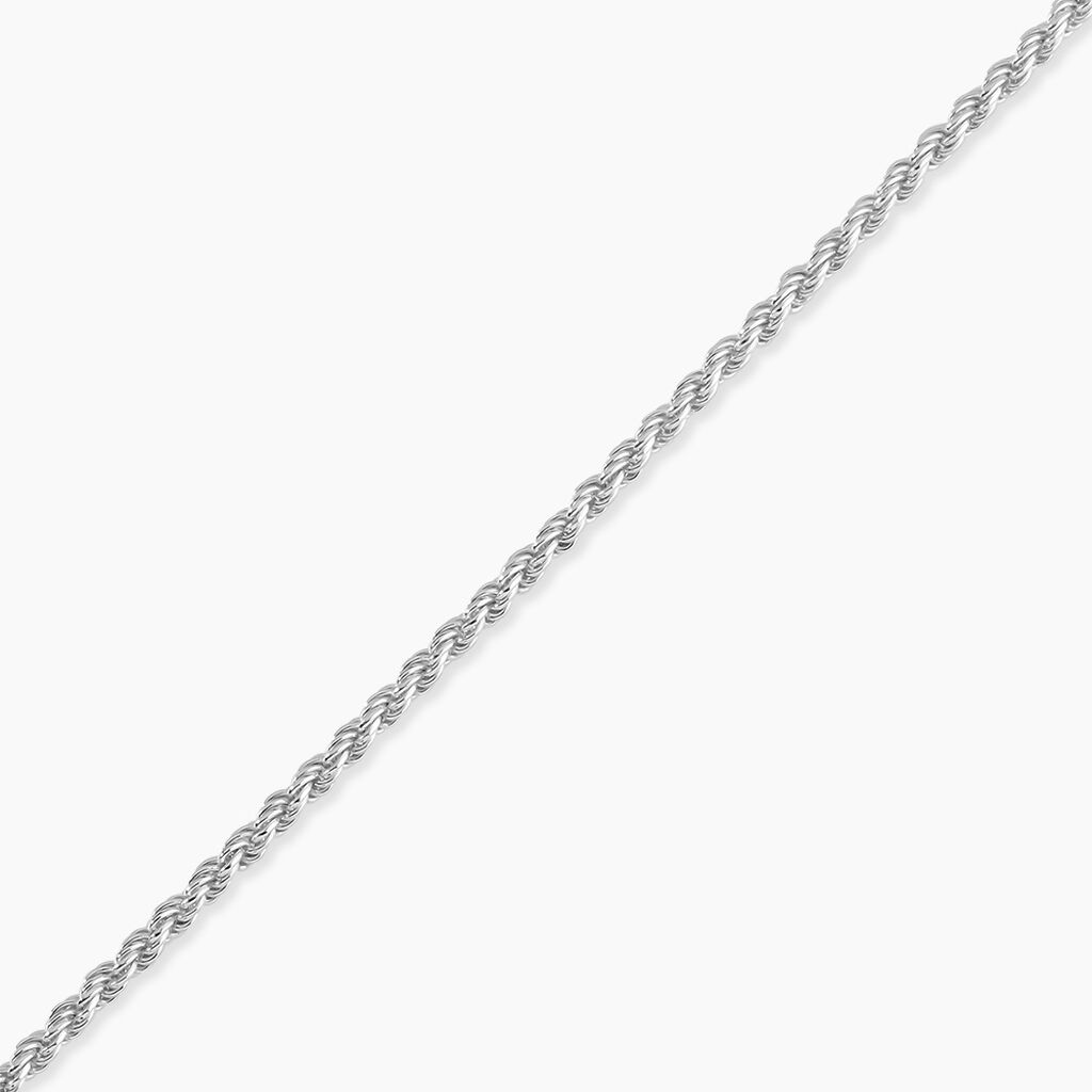 Bracelet Cacilda Maille Corde Argent Blanc - Bracelets cha&icirc;ne Femme | Histoire d&rsquo;Or