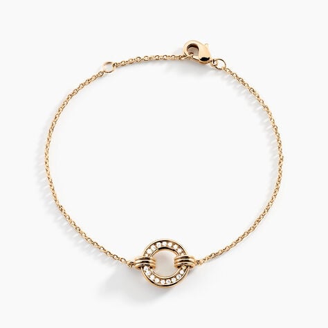 Bracelet Philine Plaqu&eacute; Or Dor&eacute; Oxyde De Zirconium - Bracelets Femme | Histoire d&rsquo;Or