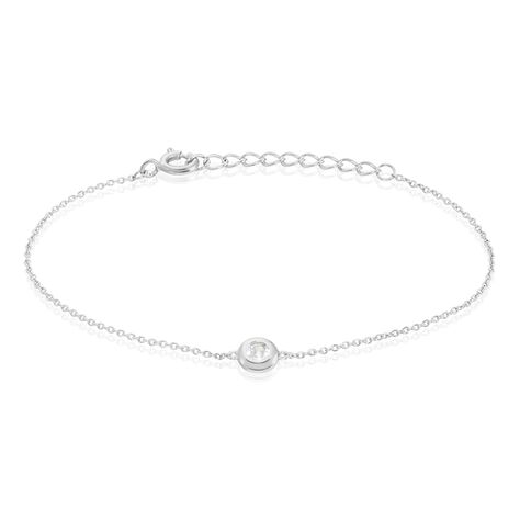 Bracelet Court Argent Blanc Laureano Oxyde De Zirconium - Bracelets Femme | Histoire d’Or