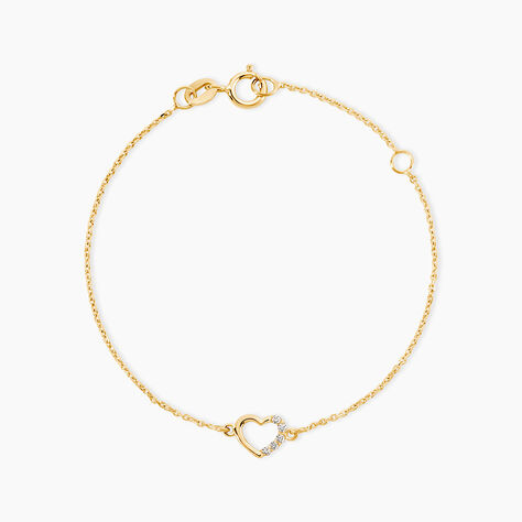 Bracelet Or Jaune Vehanouche Oxydes De Zirconium - Bracelets Enfant | Histoire d&rsquo;Or