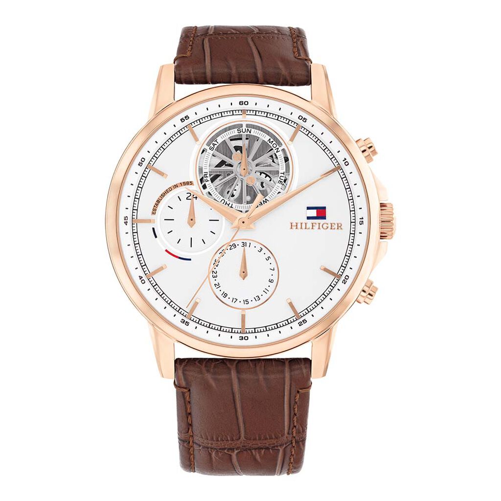 Montre Tommy Hilfiger Stewart Blanc - Montres Homme | Histoire d&rsquo;Or