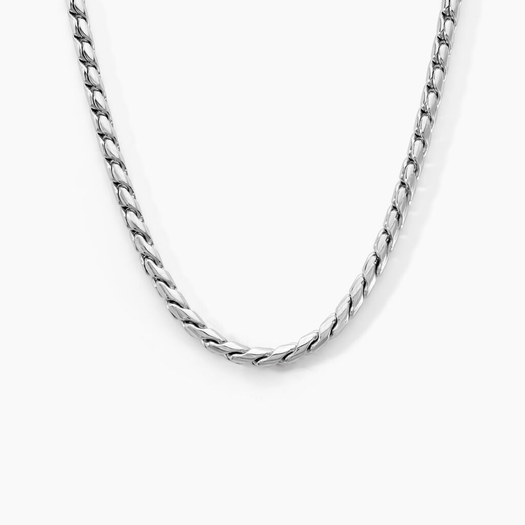 Collier Thies Acier Blanc - Colliers fantaisie Homme | Histoire d&rsquo;Or