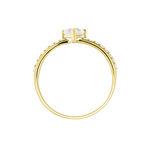 Bague Monelle Or Jaune Oxyde De Zirconium - Bagues solitaires Femme | Histoire d&rsquo;Or