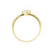 Bague Monelle Or Jaune Oxyde De Zirconium - Bagues solitaires Femme | Histoire d’Or