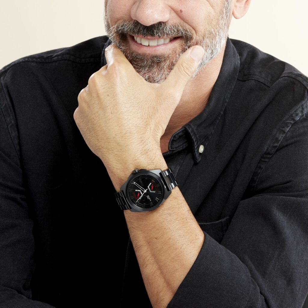 Montre Hugo Expose Noir - Montres Homme | Histoire d’Or