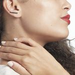 Boucles D'oreilles Grimpantes Gastoun Argent Oxyde - Boucles d'oreilles fantaisie Femme | Histoire d&rsquo;Or
