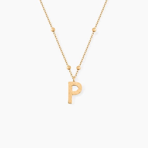 Collier Plaqu&eacute; Or Jaune Lettra - Colliers fantaisie Femme | Histoire d&rsquo;Or