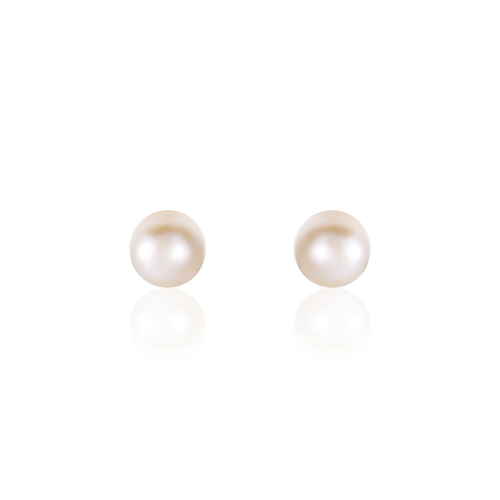 Boucles D'oreilles Suki Or Jaune Perle De Culture - Clous d'oreilles Femme | Histoire d’Or