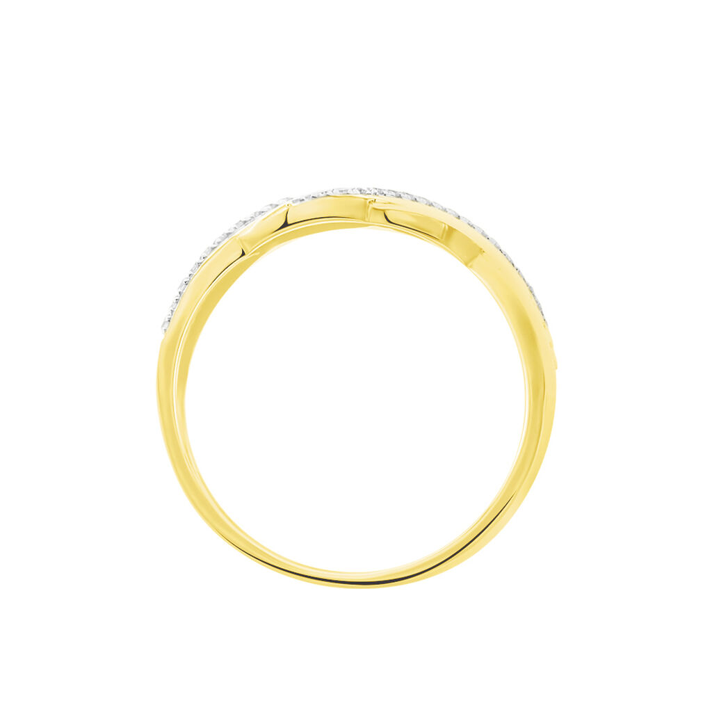 Bague Elyanne Or Jaune Diamant - Bagues avec pierre Femme | Histoire d’Or