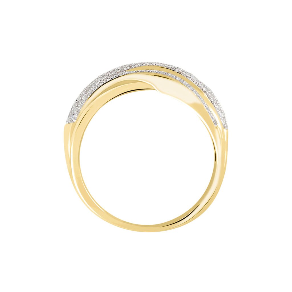 Bague Elodea Or Jaune Diamant - Bagues avec pierre Femme | Histoire d&rsquo;Or