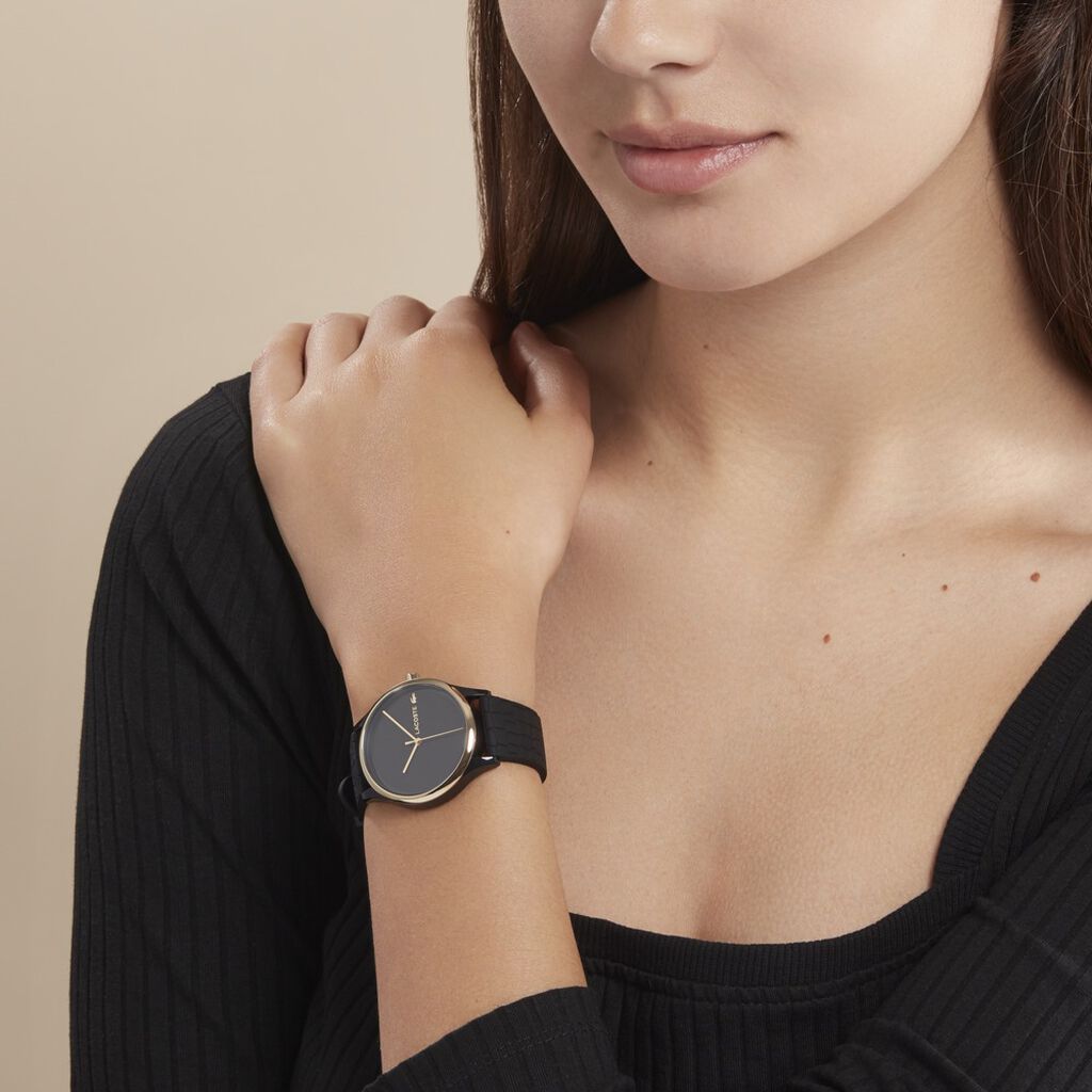 Montre Lacoste Crocodelle Noir - Montres Femme | Histoire d’Or