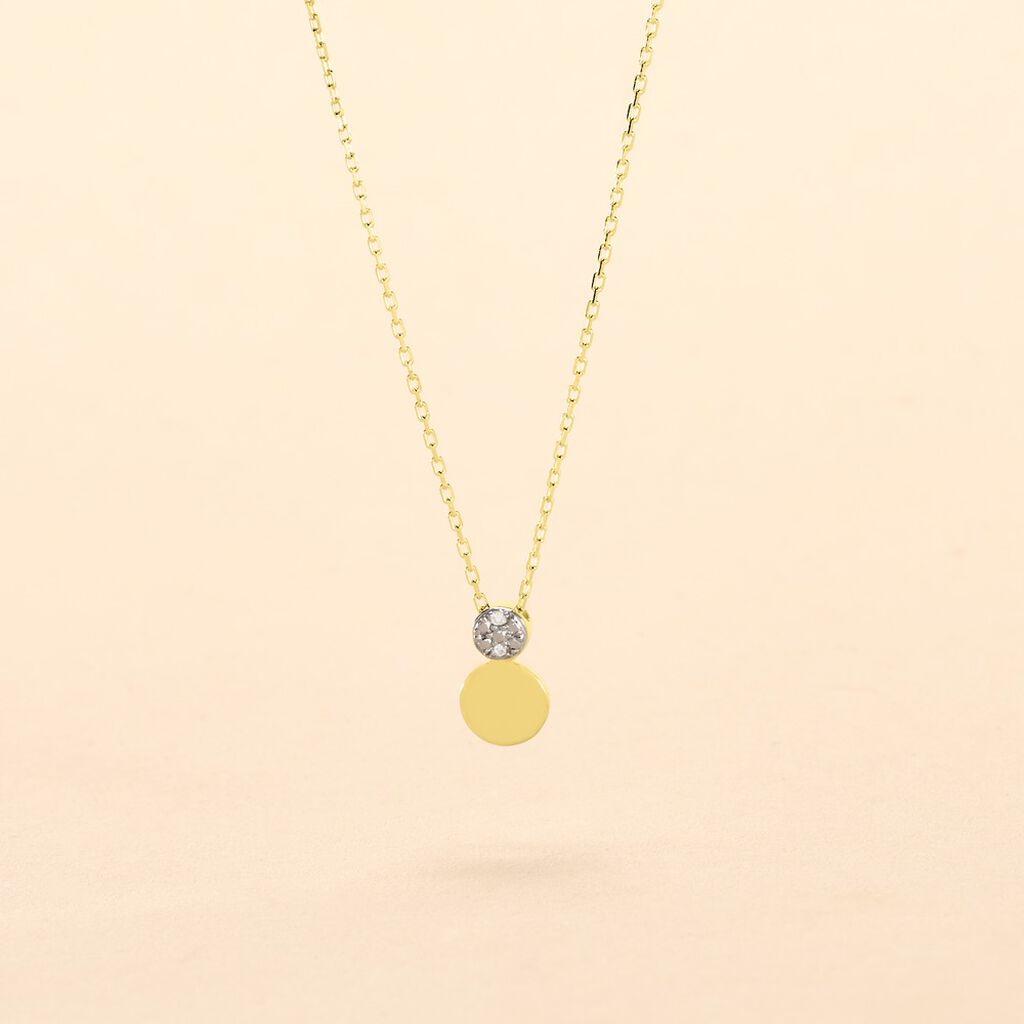Collier Or Jaune Abihu Diamants - Colliers Femme | Histoire d’Or