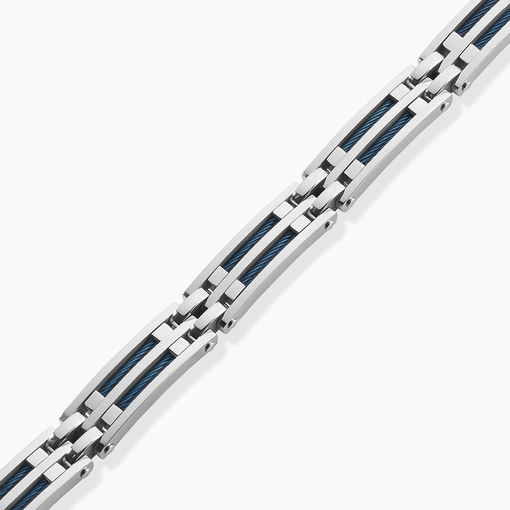 Bracelet Jourdan Priam Acier Argenté - Nouveautés bijoux Homme | Histoire d’Or