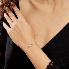 Bracelet Argent Rhodié Solkem Glitter - Bracelets Infini Femme | Histoire d’Or