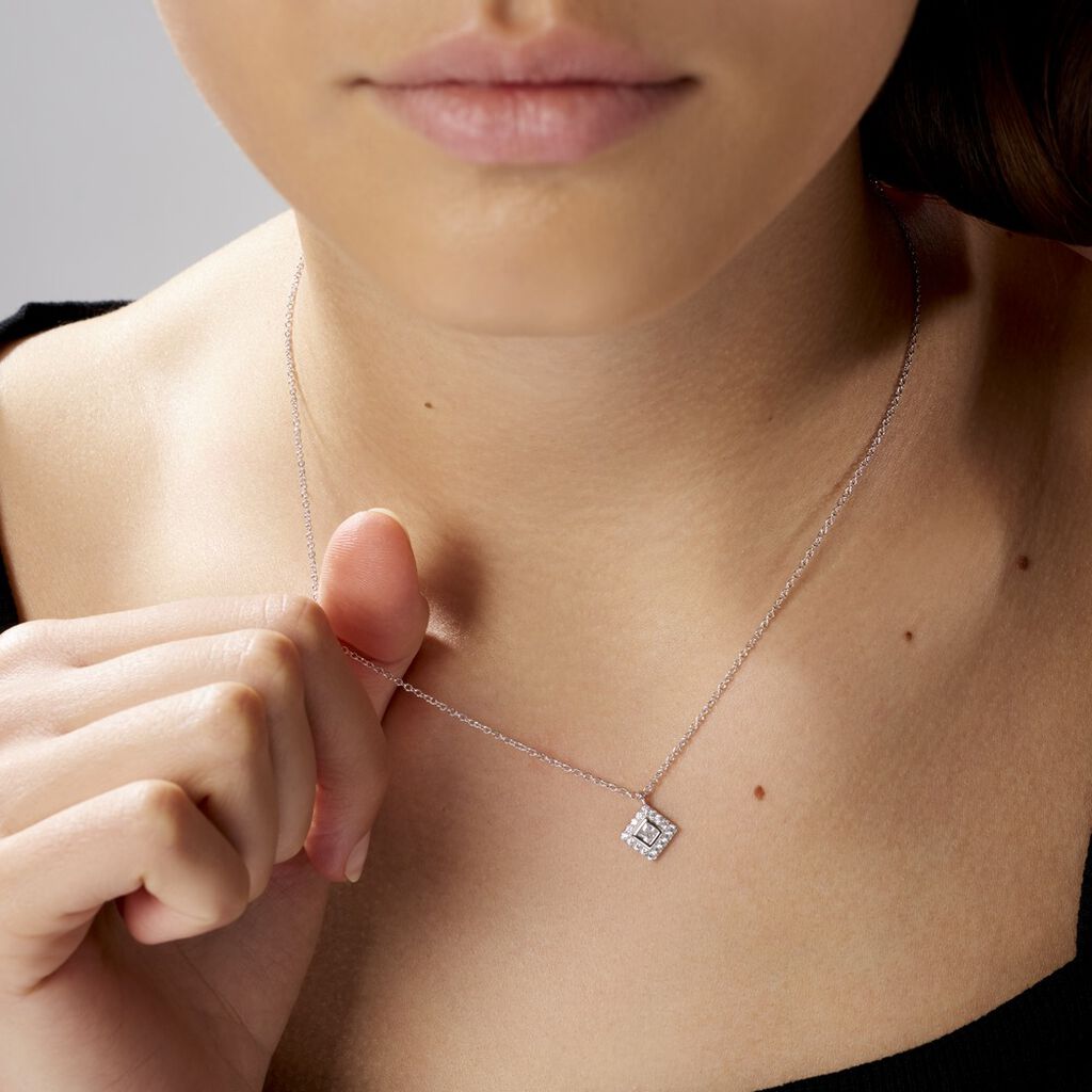 Collier Ysambre Argent Blanc Oxyde De Zirconium - Colliers fantaisie Femme | Histoire d’Or