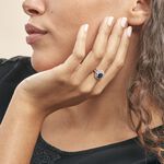 Bague Justine Or Blanc Saphir Et Diamant - Bagues solitaires Femme | Histoire d&rsquo;Or