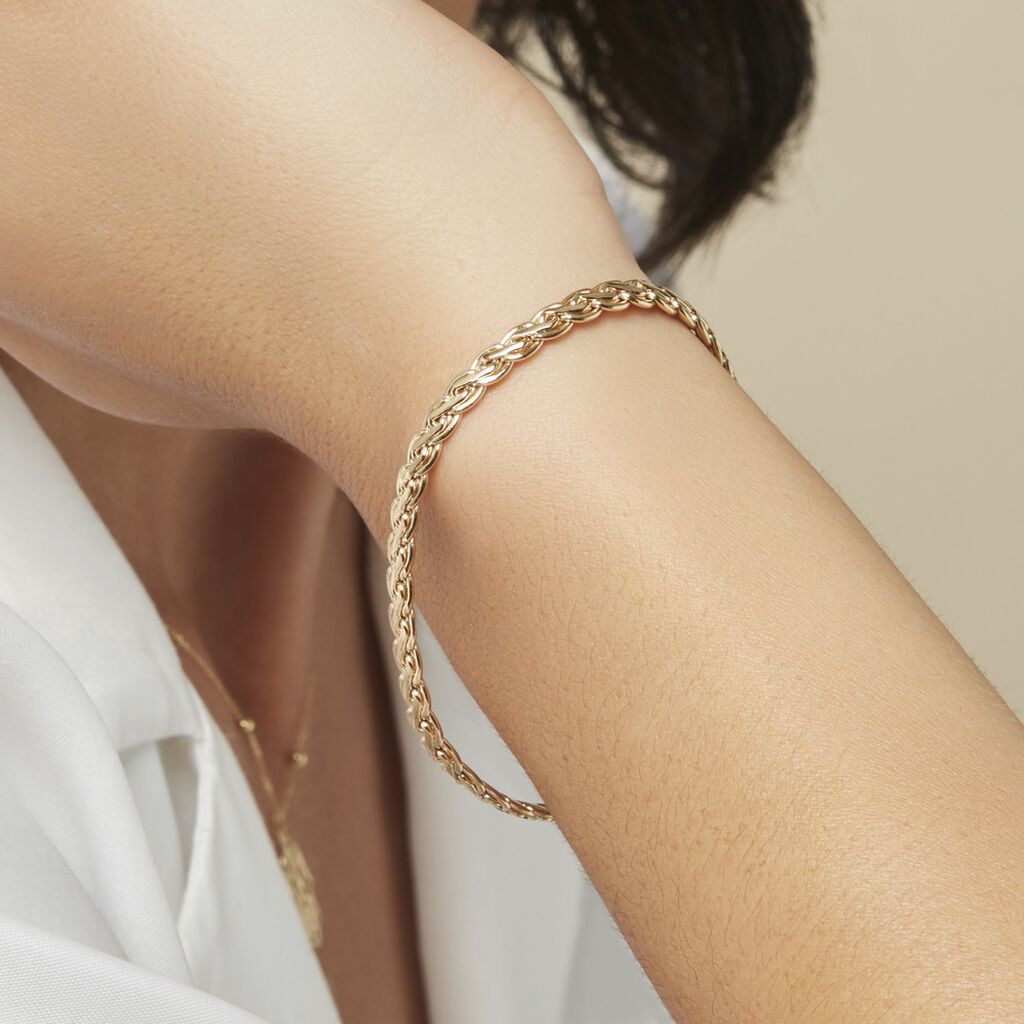 Bracelet Jayna Maille Palmier Or Jaune - Bracelets chaîne Femme | Histoire d’Or