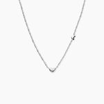 Collier Rosamee Argent Blanc - Colliers fantaisie Femme | Histoire d&rsquo;Or