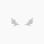 Boucles D'oreilles Puces Evonne Argent Blanc Oxyde De Zirconium - Boucles d'oreilles fantaisie Femme | Histoire d&rsquo;Or