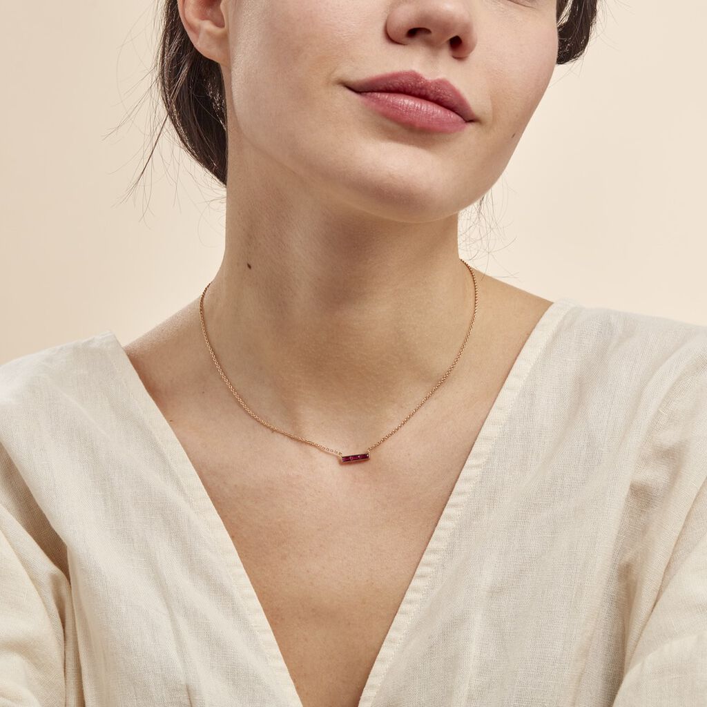 Collier Plaqué Or Linnert Spinelles - Colliers Femme | Histoire d’Or