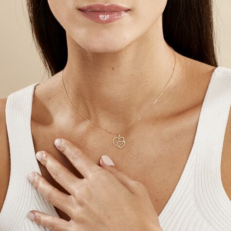Collier Double Cœur Or Jaune - Colliers Femme | Histoire d’Or
