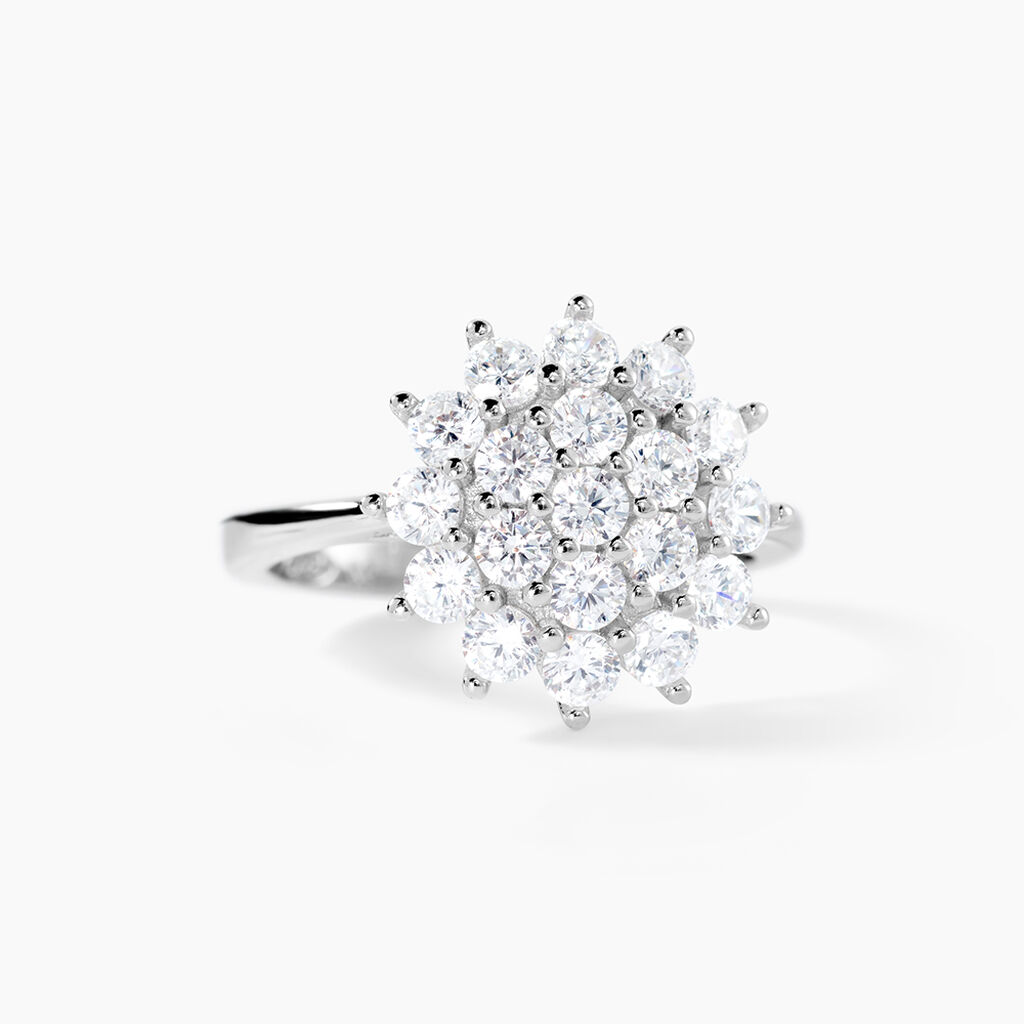 Bague Maximille Argent Blanc Oxyde De Zirconium - Bagues avec pierre Femme | Histoire d&rsquo;Or