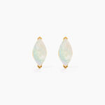 Boucles D'Oreilles Puces Elisud Or Jaune Nacre - Clous d'oreilles Femme | Histoire d&rsquo;Or