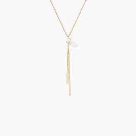 Collier Salman Or Jaune Perle De Culture - Colliers Femme | Histoire d’Or