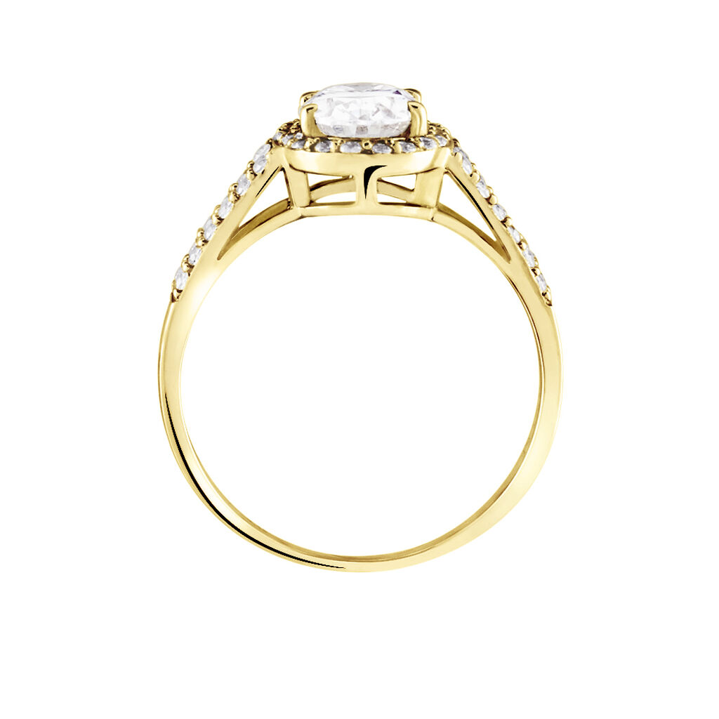 Bague Or Jaune Arjun Oxydes De Zirconium - Bagues solitaires Femme | Histoire d’Or