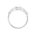 Bague Or Blanc Peadar Oxyde De Zirconium - Bagues solitaires Femme | Histoire d&rsquo;Or