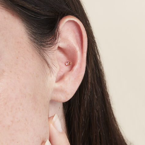 Piercing D'oreilles Acier Doré Piia Oxyde De Zirconium - Bijoux Famille | Histoire d’Or