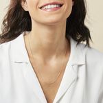 Cha&icirc;ne Ixia Maille Gourmette Diamantee Or Jaune - Chaines Femme | Histoire d&rsquo;Or