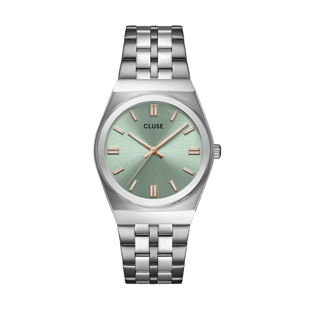 Montre Cluse Retro 70's Vert - Montres Femme | Histoire d&rsquo;Or
