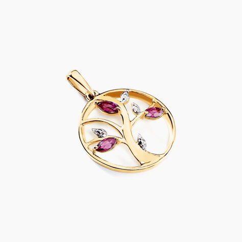 Pendentif Godolieba Or Jaune Rhodolite - Pendentifs Femme | Histoire d&rsquo;Or