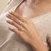 Bague Tina Or Blanc Topaze Et Oxyde De Zirconium - Bagues solitaires Femme | Histoire d’Or