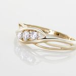 Bague Or Jaune Shaleana Oxydes De Zirconium - Bagues solitaires Femme | Histoire d&rsquo;Or