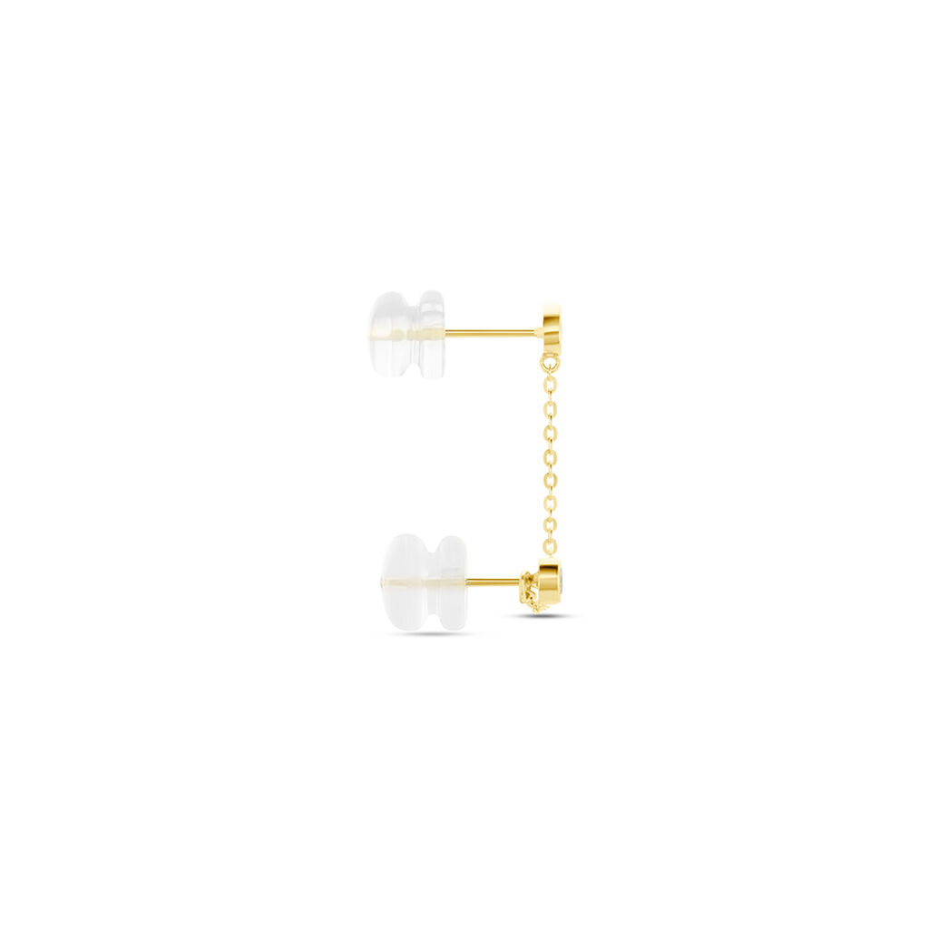 Bijou D'oreille Unitaire Pendante Larus Or Jaune Oxyde De Zirconium - Piercings d'oreilles Femme | Histoire d&rsquo;Or