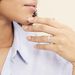 Bague Or Blanc Peadar Oxyde De Zirconium - Bagues solitaires Femme | Histoire d’Or