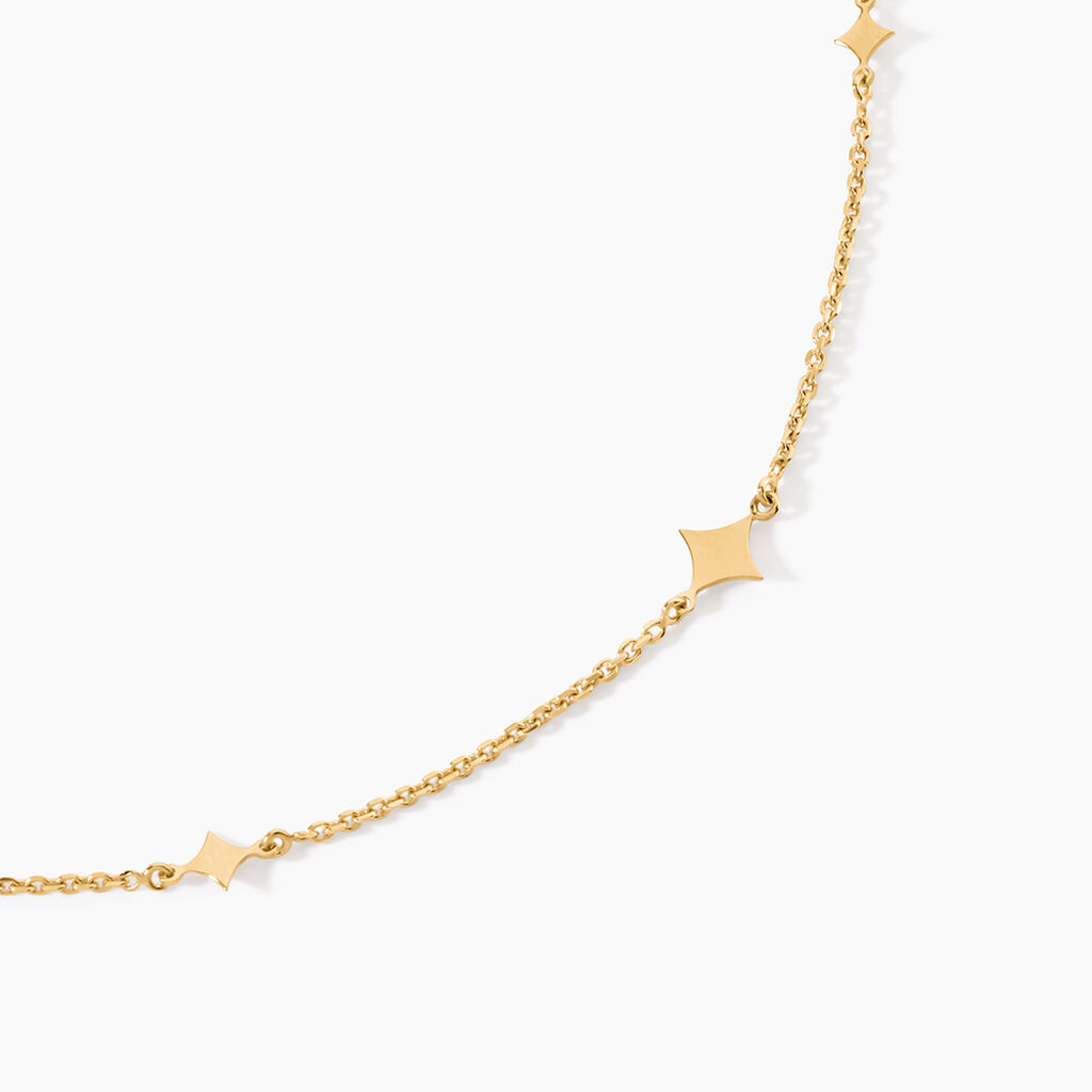 Collier Pluto Argent Dor&eacute; A L'Or 750/1000 - Bijoux sans pierre Femme | Histoire d&rsquo;Or