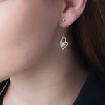 Boucles D'oreilles Pendantes Gwladys Or Jaune Strass - Boucles d'oreilles pendantes Femme | Histoire d&rsquo;Or