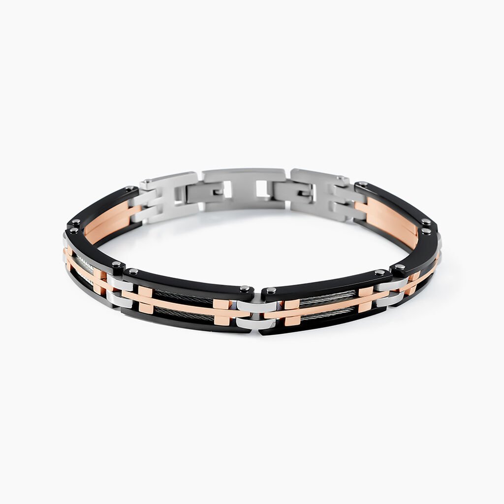 Bracelet Jourdan Priam Acier Bicolore - Bracelets Homme | Histoire d’Or