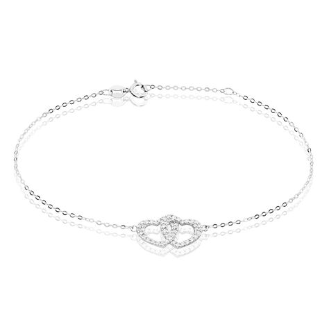 Bracelet Or Blanc Raoula Oxydes De Zirconium - Bracelets Femme | Histoire d’Or